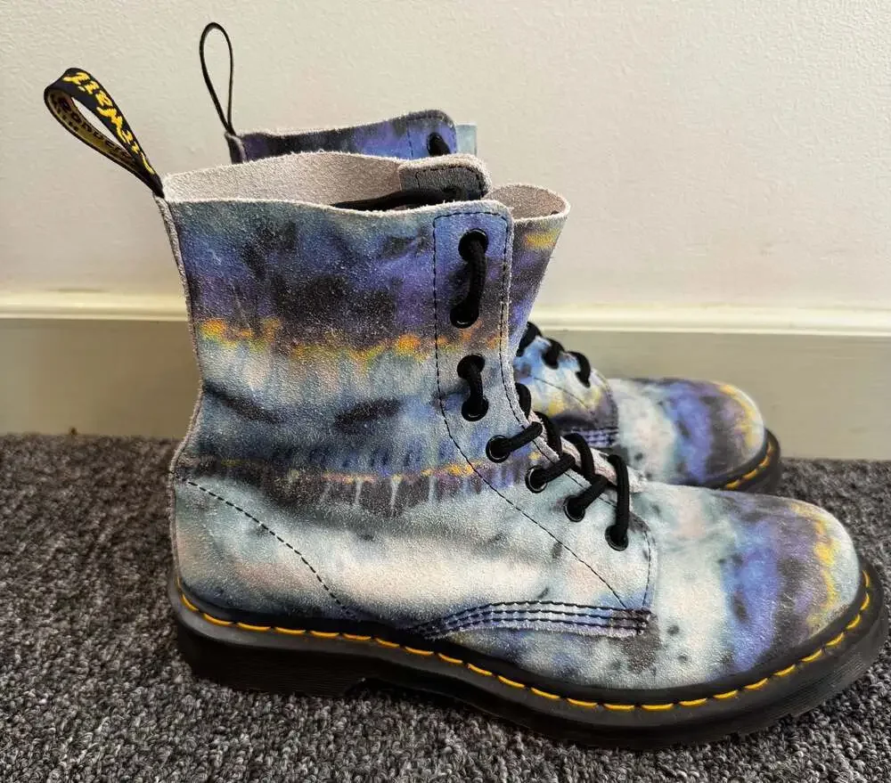 Dr. Martens 1460 Pascal Tie-Dye Suede 8-Eyelet Boots